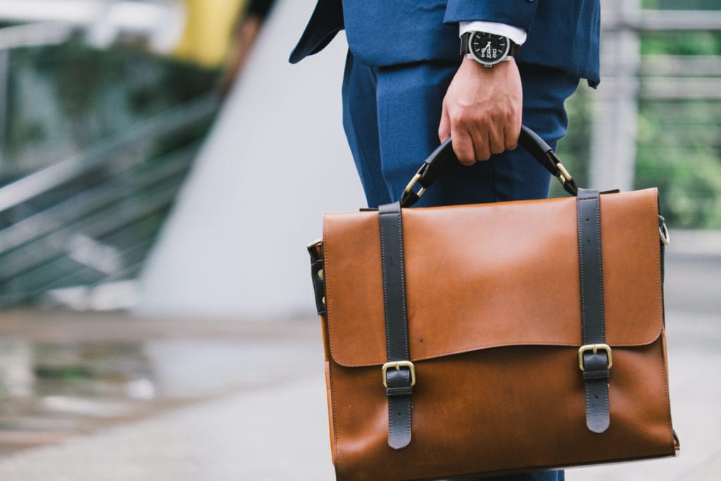 Trendy Leather briefcase
